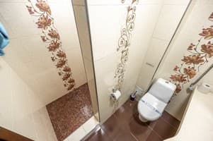 Апарт-отель Emerald House. Апартаменты 6-местный семейные с балконом и видом на горы 11