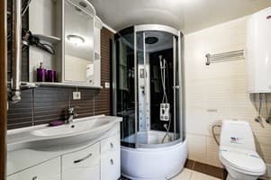 Апарт-отель Emerald House. Коттедж 6-местный сельская хата с печью 11