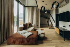 Гостинично-ресторанный комплекс Skogur Home & Resort. Коттедж 4-местный (4+2) Твин-хаус,№ 01А, 01Б, 02АБ, 17А. 6